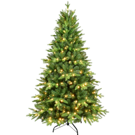 Christmas Tree 5,6,7,8,9ft PE PVC Hybrid Tree,hybrid Auto Tree Steel Wire,wire (Option: 7ft PEPVC mixed tree)