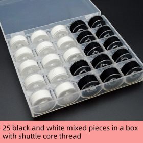 Weaving Tool Coarse Handle Sweater Needle (Option: 25 grid black  white)