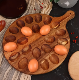 Bamboo Egg Trays And Wooden Egg Trays (Option: Wooden)