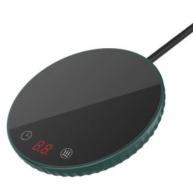 2 Colors Options -- 1Pc Desktop Electric Cup Warmer 8Hours Auto Off Overheating Protection Smart Timer Setting 2 Temperature Levels Ceramic Heating Pa (Color: Green)