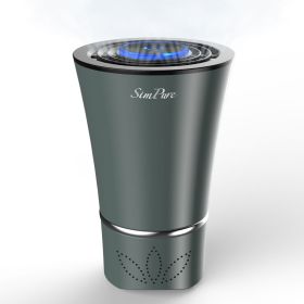 Mini Portable Air Purifier Desktop-True HEPA Filter Cleans Air,Home,Office Use (Option: W13588717)